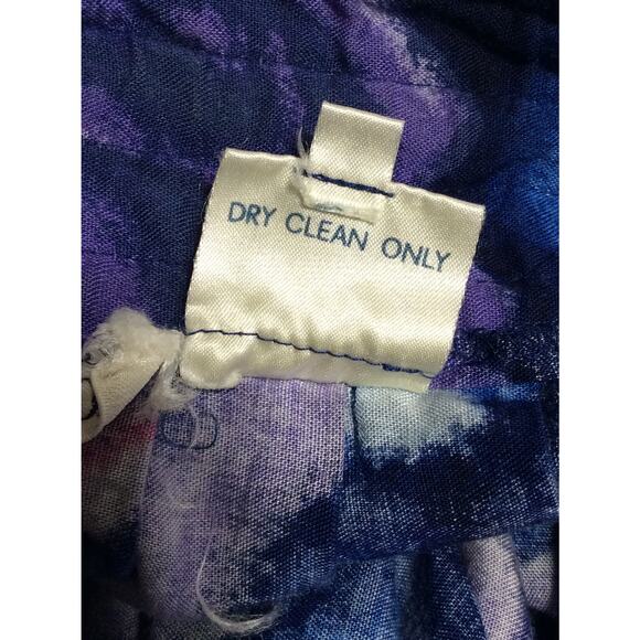 Vintage Ann Taylor Women's Floral Roses Pull On Maxi Skirt Retro Blue Y2K Small - Picture 9 of 13